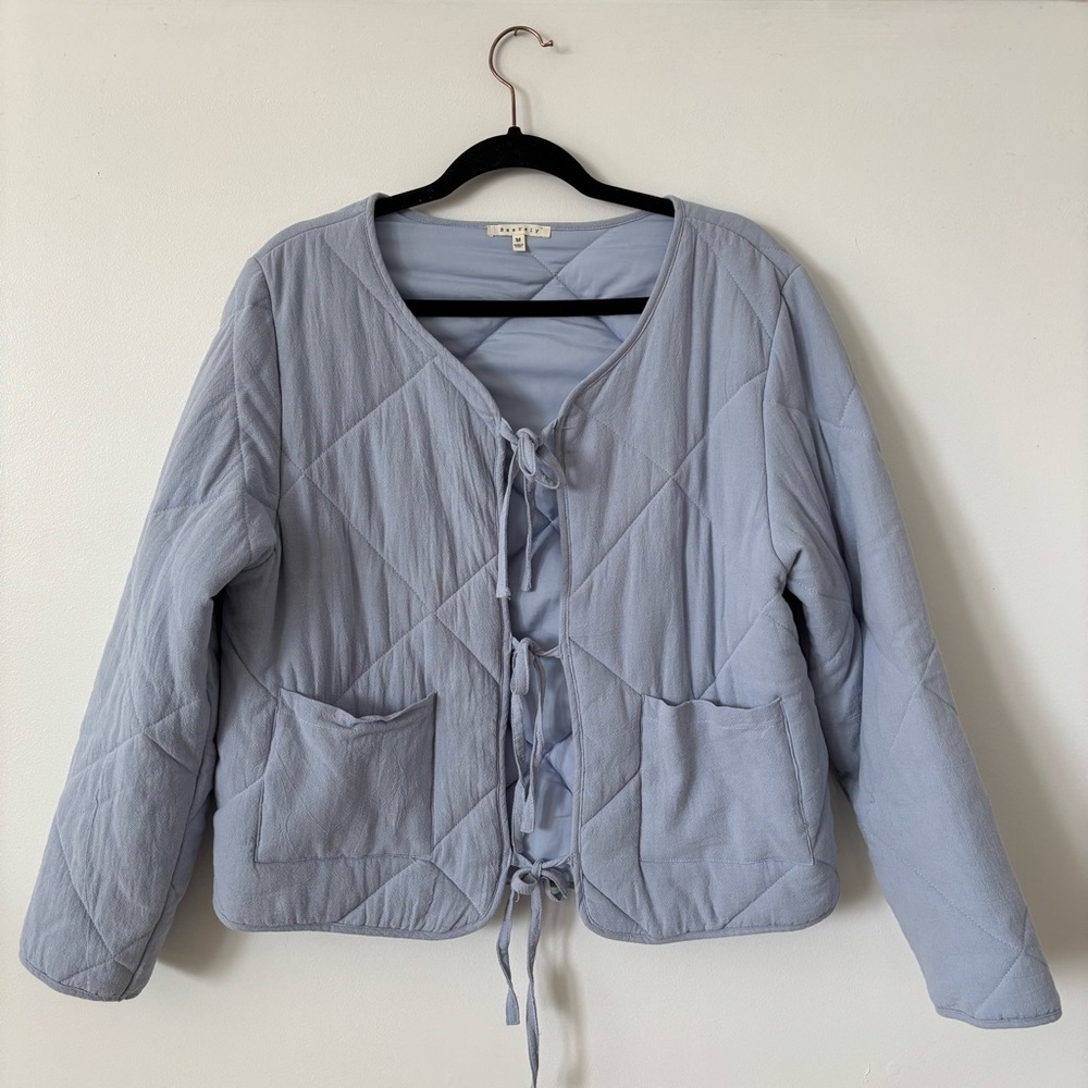 Women’s Baevely Quilted Tie-Front Lightweight Coat